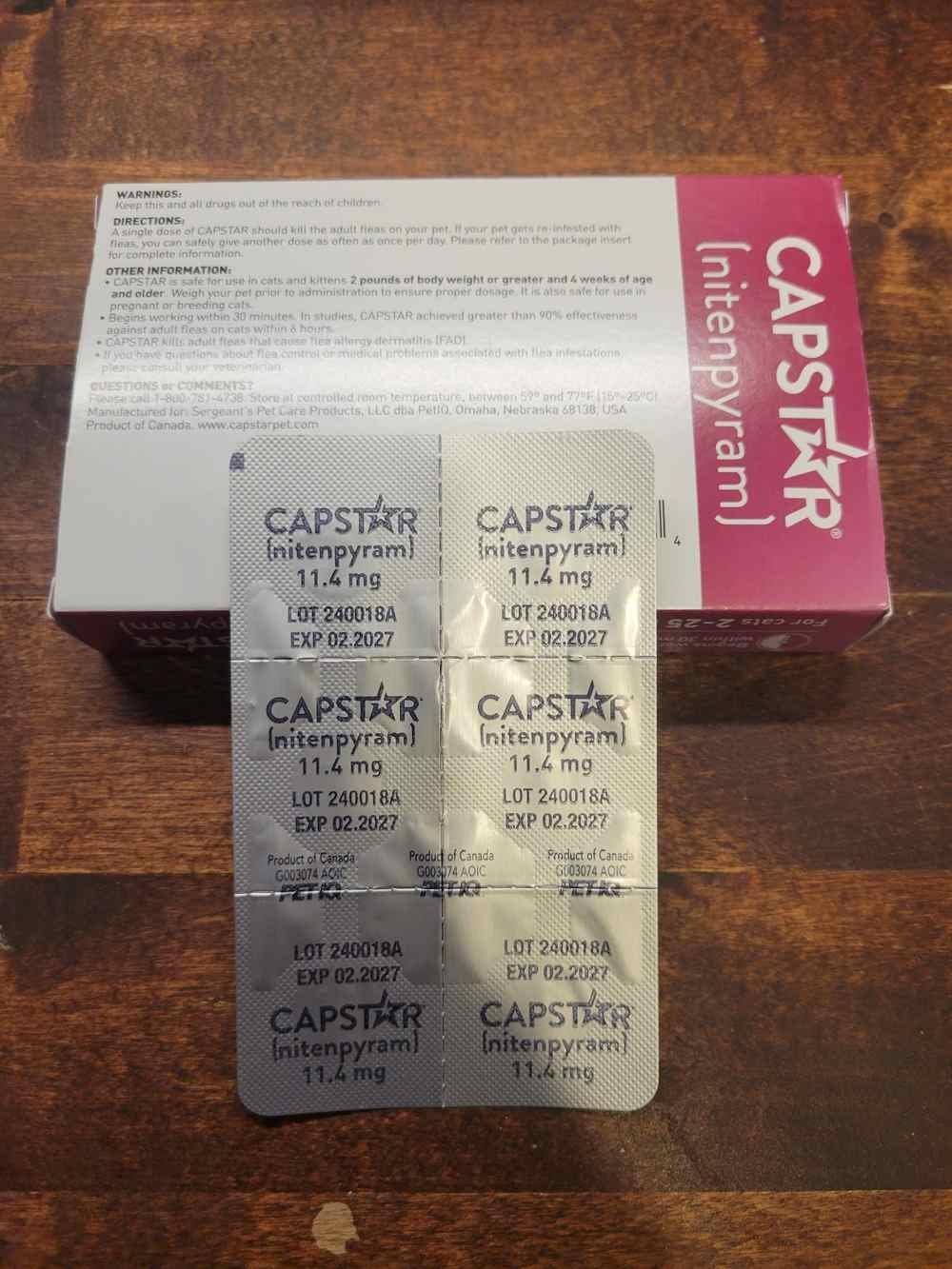 Novartis Capstar Oral Flea Treatment for Cats