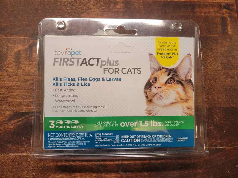 TevraPet FirstAct Plus Flea & Tick Treatment for Cats